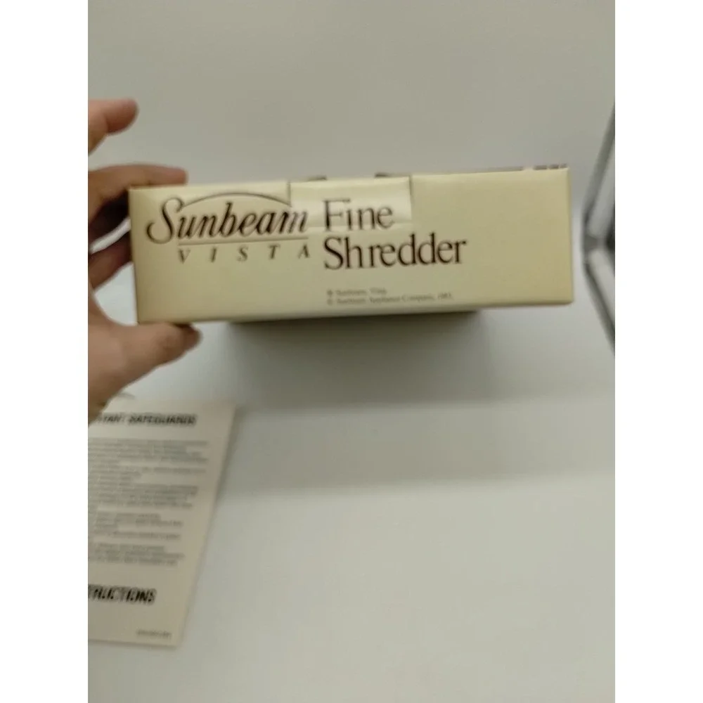 SUNBEAM VISTA FOOD PROCESSOR 84071  FINE SHREDDER BLADE NEW IN BOX 94920